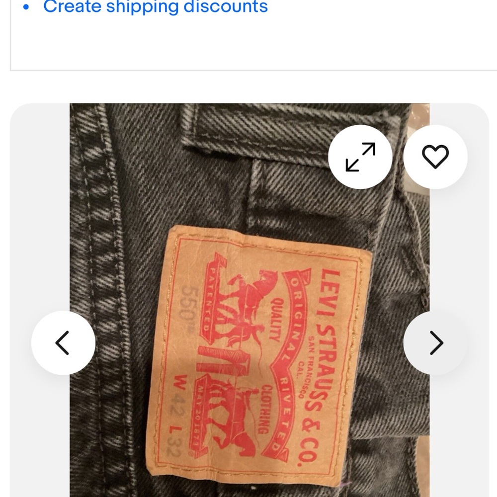 Levi's Men's Black wash Vintage Jeans